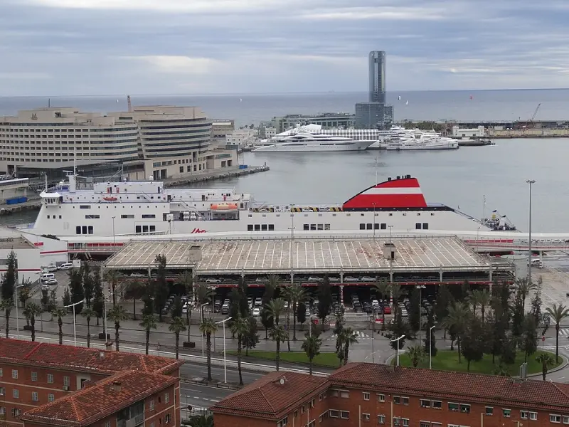 Trasmediterranea ferry at Moll de Sant Bertran, Barcelona port